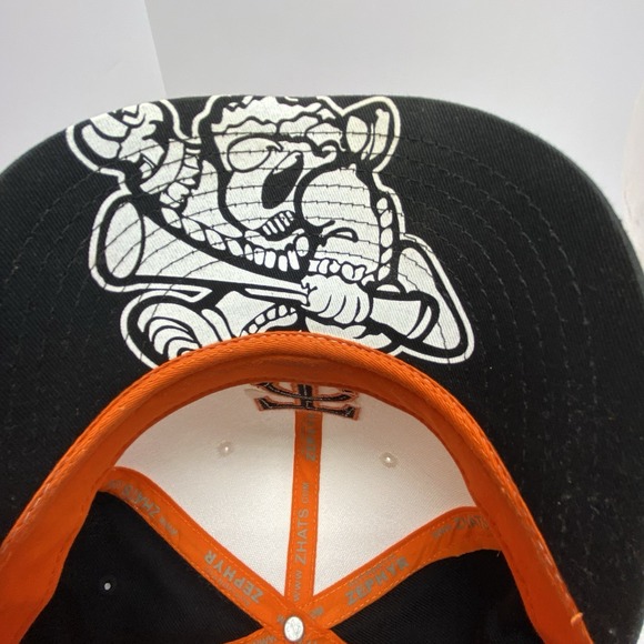 Zephyr 32/5 Tusculum College Pioneers 7 3/4 Hat Black Orange White - Picture 6 of 7